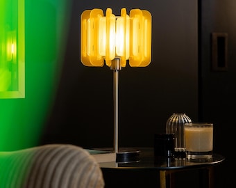Lemon Yellow Table Lamp | Mini Poppy - Fleur D'Light | Bedside Light | MCM | Designer Mood Light