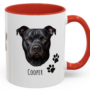 Custom Dog Portrait Coffee Mug: Personalized Pet Lover Gift
