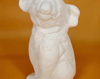 Koala - Slip Cast Ceramic Bisqueware - Ready To Paint - Unfinished or Customizable