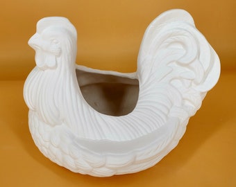 Chicken Catch-all - Slip Cast Ceramic Bisqueware