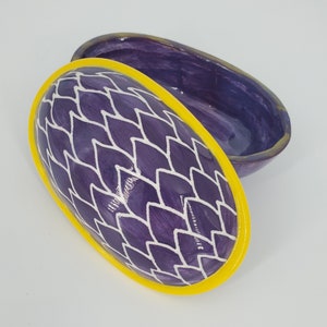 Purple Scale Lidded Box