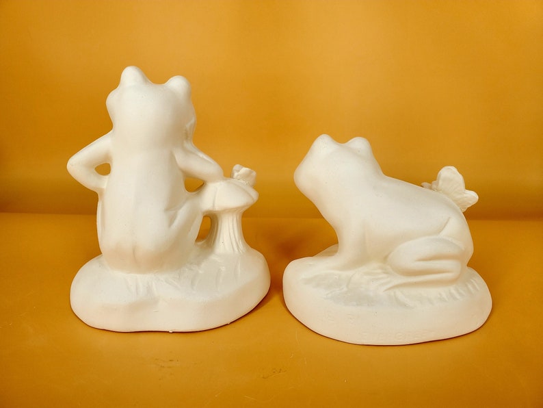 Frogs Slip Cast Ceramic Bisqueware Etsy