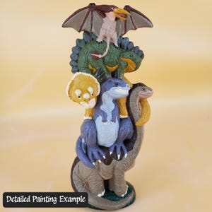 Stack of Dinos - Slip Cast Ceramic Bisqueware - Ready To Paint - Unfinished or Customizable