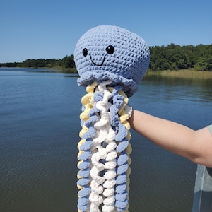 Giant Jellyfish Crochet Amigurumi - Oversized Jumbo Stuffed Plush