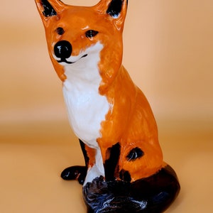 Fox - Slip Cast Ceramic Bisqueware - Ready To Paint - Unfinished or Customizable