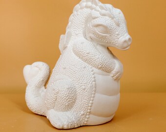 Valentine’s Dragon - Slip Cast Ceramic Bisqueware