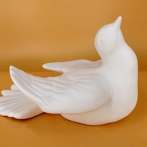 Mourning Dove - Slip Cast Ceramic Bisqueware - Ready To Paint - Unfinished or Customizable