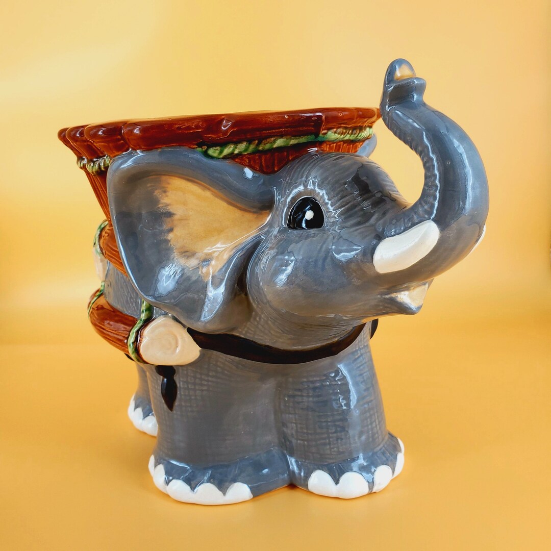 Elephant Planter Slip Cast Ceramic Bisqueware Etsy