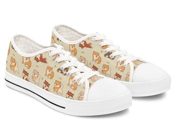 Dog Lover Sneakers, Dog Mom Shoes, Shiba Inu Gifts, Shiba Mom, Dog Owner Gift for Women