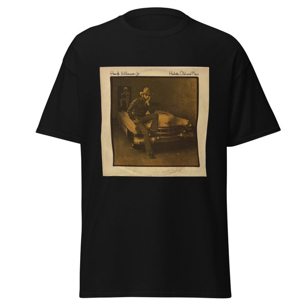 Hank Williams Jr Habits Old And New Album Picture Men's Classic Tee Unisex T-Shirt Country Rock And Roll Southern Music Outlaw South 70 80's