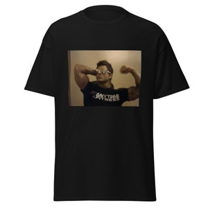 Zyzz Flexing Glasses Funny T-Shirt Men's Unisex Bodybuilding Powerlifting Shredded Gym Fitness Aesthetics Chestbrah Hardstyle Ripped Muzzing