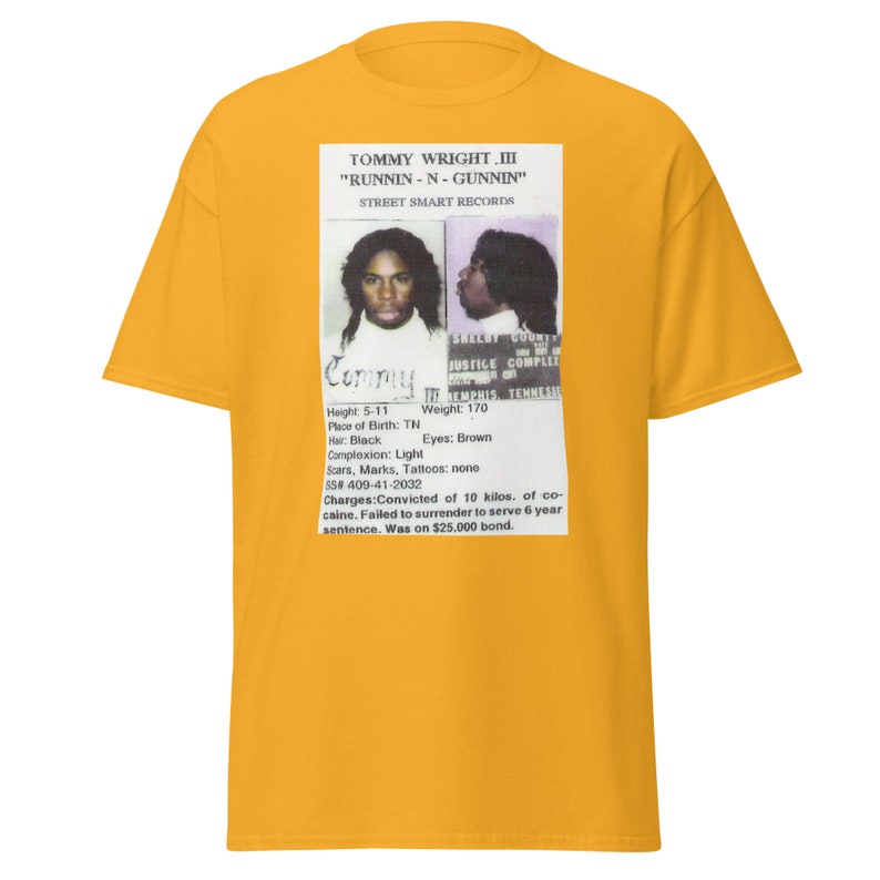 Tommy Wright III The Third Runnin' And Gunnin' Men's Classic Tee Unisex T-Shirt Memphis Rap Hip Hop Vintage Phonk Fans Old School Tape