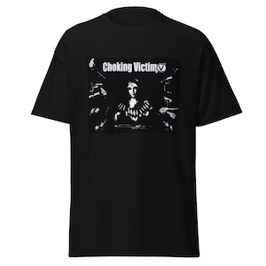 Choking Victim Poster Album Unisex T-Shirt Men's Tee Ska Punk Crack Rock Steady EP Hardcore Punk No Gods No Managers Satanic Rock Metal Goth