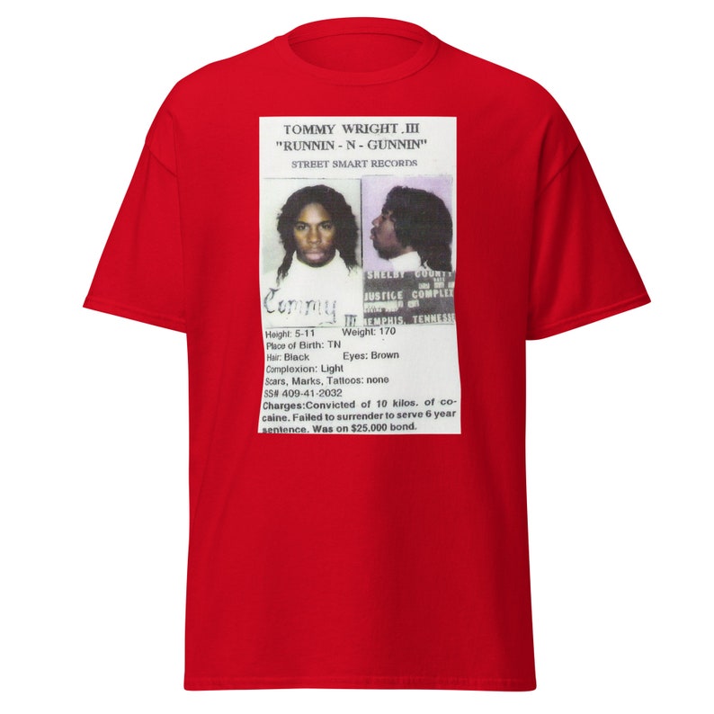 Tommy Wright III The Third Runnin' And Gunnin' Men's Classic Tee Unisex T-Shirt Memphis Rap Hip Hop Vintage Phonk Fans Old School Tape