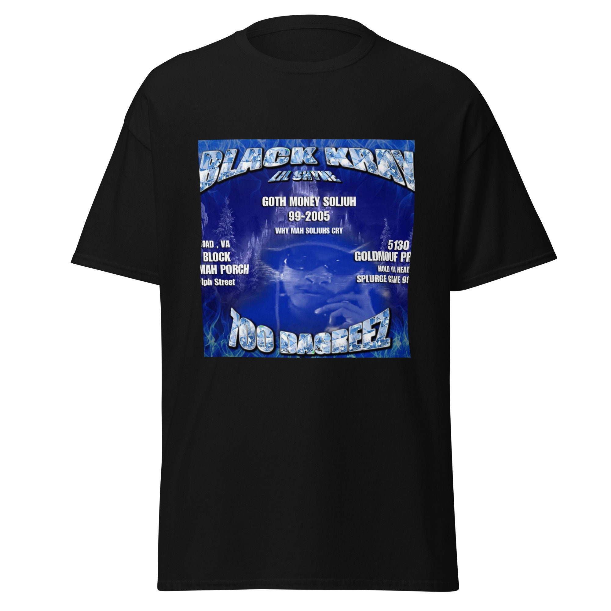 Black Kray 700 DAGREEZ Album Shirt Men's Unisex T-shirt Tee Goth