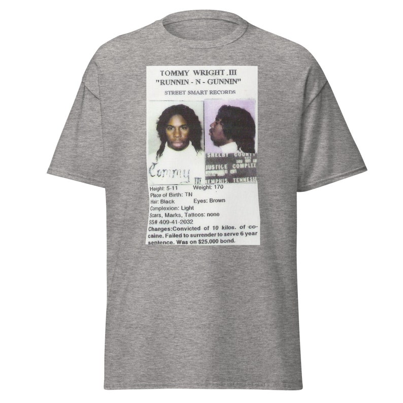 Tommy Wright III The Third Runnin' And Gunnin' Men's Classic Tee Unisex T-Shirt Memphis Rap Hip Hop Vintage Phonk Fans Old School Tape