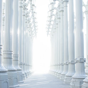 Architecture | White Pillars | Lanterns | White Background | Photo | Digital Download | Printable Art | Modern | Roman Columns | Modern