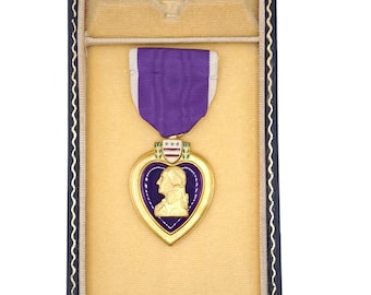 第二次世界大戦時のケース付き米国パープルハート勲章 - Etsy 日本