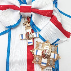 Espagne - Grand-croix de l&#39;ordre du Mérite militaire (division bleue) avec écharpe