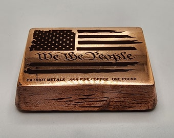 We The People One Pound Copper Bar