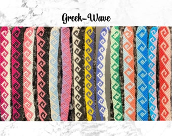 Bracelet Chevron Personnalisé - Vague Grecque