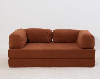 Foldable Floor Sofa - Modular Lounger Couch, Space Saving Design