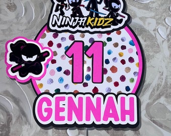 Custom Ninja Kidz Cake Topper