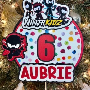 Custom Ninja Kidz Cake Topper BOYZ