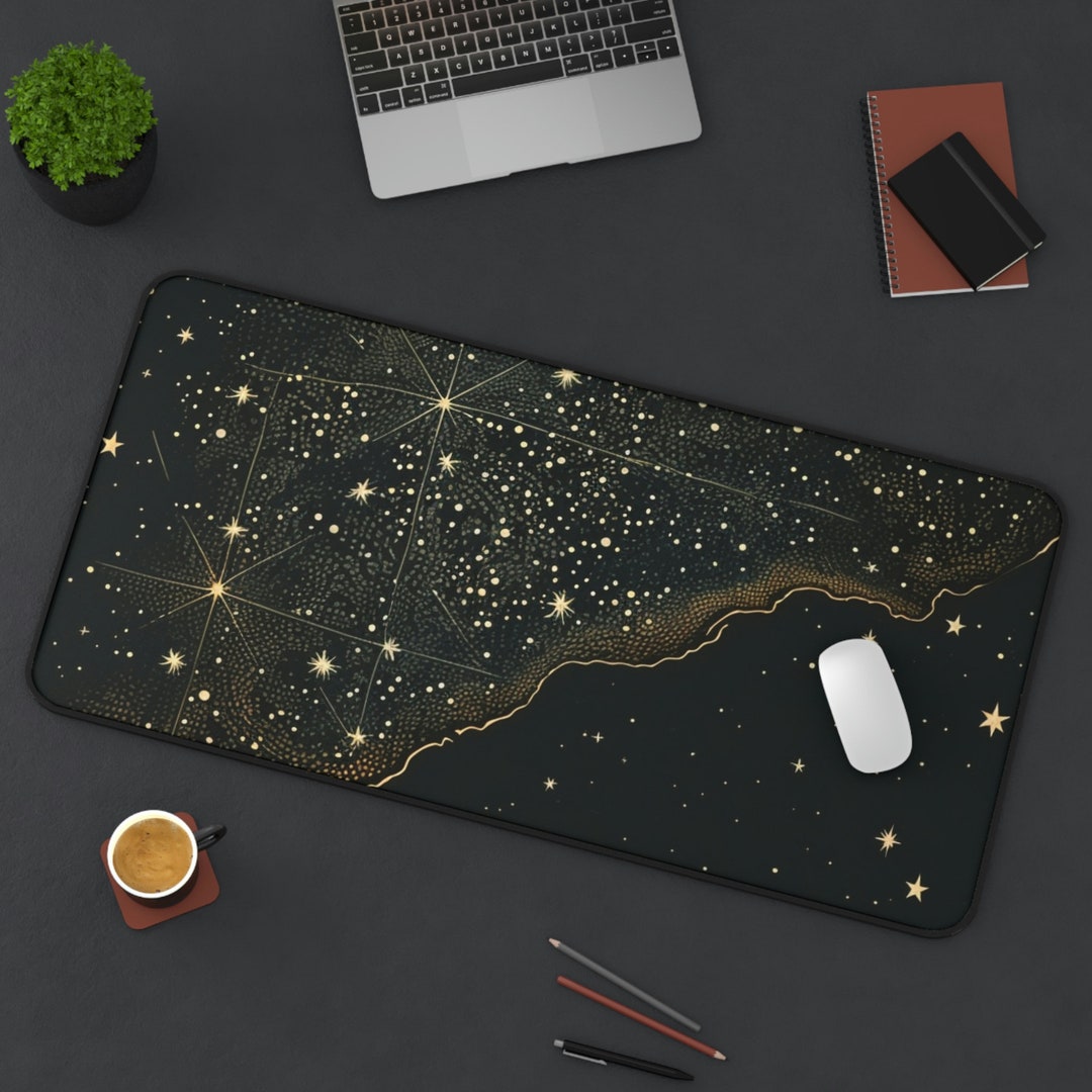 Starry Night Matte Desk Mat - Etsy