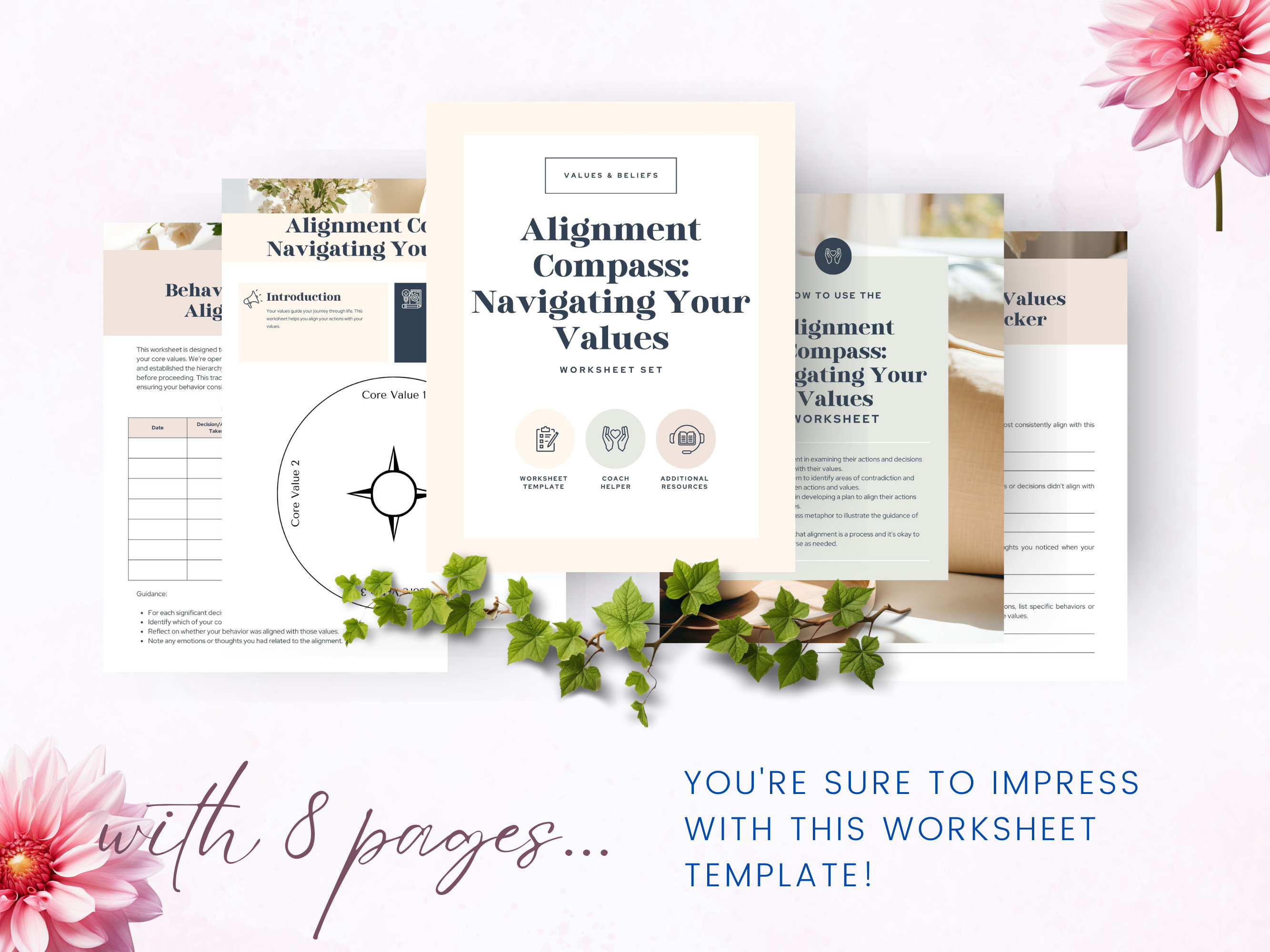 Coaching Worksheet Templates for Life Coaches, Client Session, Coaching ...