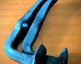 Hand-Forged Railroad Spike Wall Hooks - Set of 2