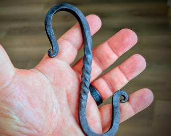 hand-forged S-hook - heavy duty