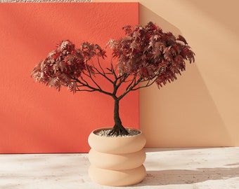 Beige 'Versailles' Indoor Planter Pot: Eco-Friendly Home Decor