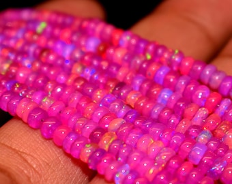 Purple Opal Rondelle Beads: AAA Grade Jewelry Making (3-5 mm)