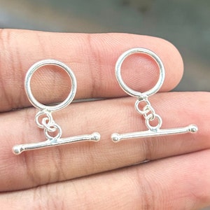 Silver Toggle Clasp for Bracelet, plated with real 925 sterling, Necklace Jewelry , Making Supply Bracelet