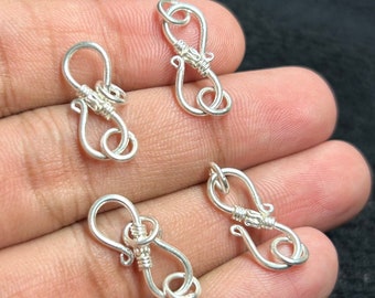 Sterling Silver S Clasp: Custom Necklace Findings