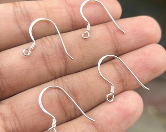 100 Pack 304 Stainless Steel Earring Hooks, 20mm earring Hooks, Jewelry Findings earring Supplies.