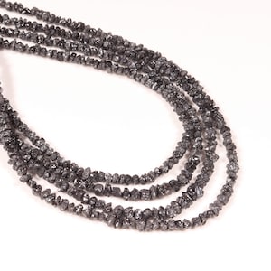 BESTSELLER Black Raw Rough Diamond Bead 100% Natural Uncut Diamond Jewelry Making Bead Strands For Personalized Summer Jewelry Minimalist
