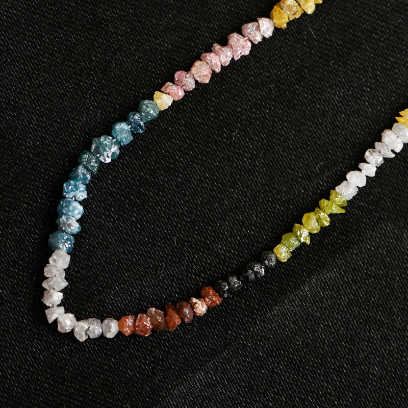 Raw Coloured Diamond - Etsy