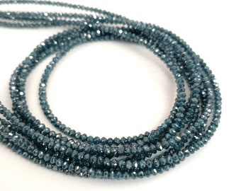 AAA+ Blue Diamond facettierte Rondelle (1.8-2.4 mm)