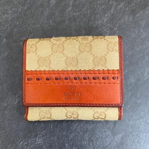 Gucci – Orangefarbene, lässige Geldbörse