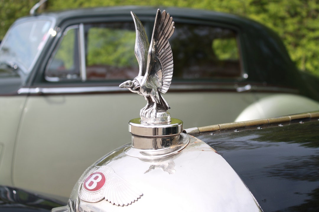 VINTAGE BENTLEY FANCY CHROME HORSE & CARRIAGE BUTANE TANK