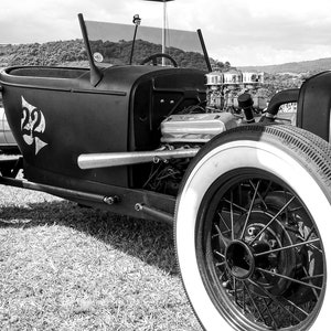 Vintage Hot Rod : Stretched Canvas, Rolled Paper and Framed Print Options