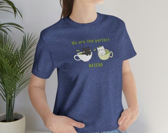 ◆ITZAVIBE◆ GREEN MATCHS COLOR LOVE CAT TSHIRTS IBB22UT09G Amazon.com: I Love You So Matcha Kawaii Matcha Lover