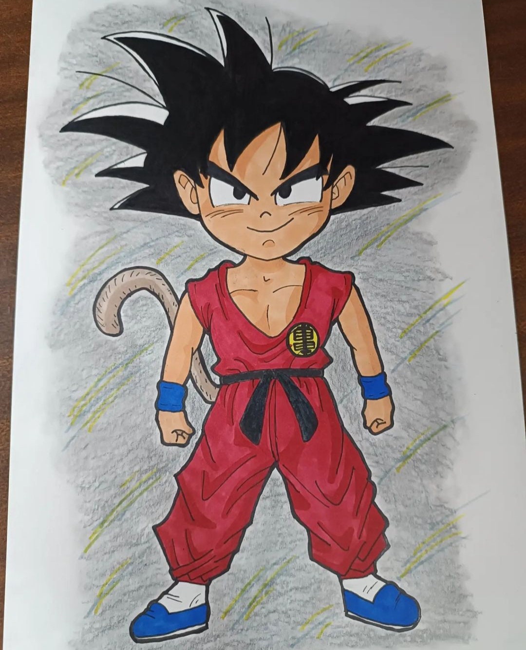 Goku Drawing Etsy