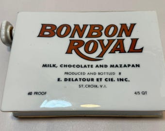 Empty BonBon Royal Liquor Ceramic Bottle Decanter Box Of Chocolates