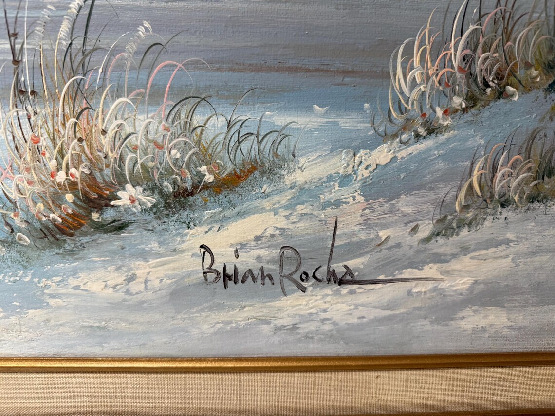 Brian Roche Lighthouse Oil Painting Original Signed Framed Sailboat 29 ...