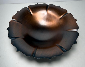 Vintage Coppercraft Guild Copper Footed Pedestal Dish 6"