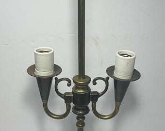 Vintage Brass Bouillotte Style Lamp 23"