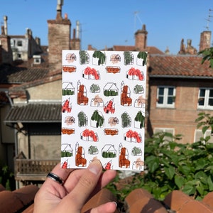 Carte postale maisons